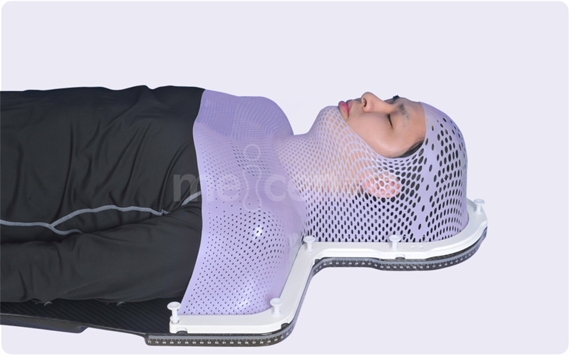 s type open-face head neck shoulder thermoplastic mask