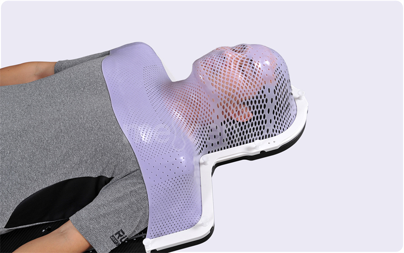 S-shape head-neck-shoulder mask for radiotherapy